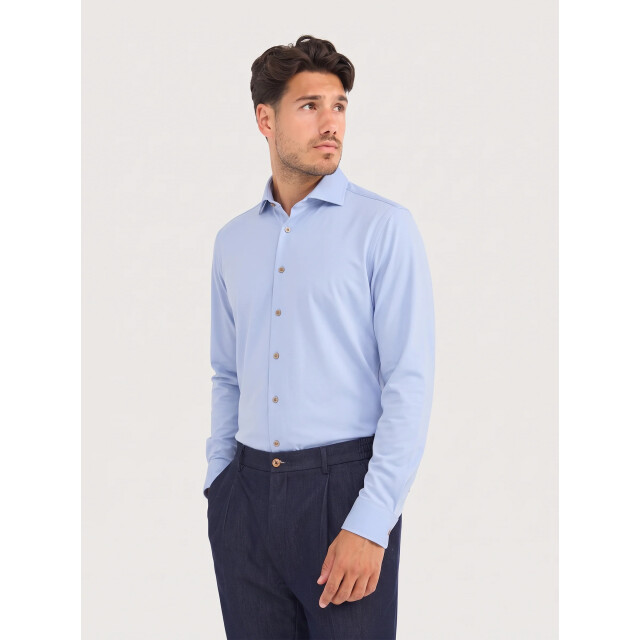 Blue Industry Oxford lounge jersey overhemd | 6200.62-SKY large