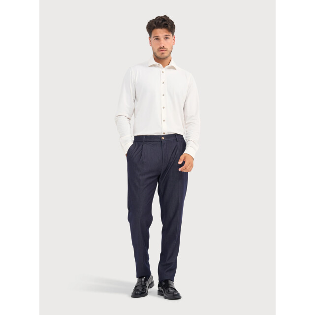 Blue Industry Oxford lounge jersey overhemd | 6200.62-OFF WHITE large