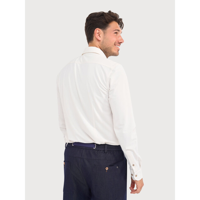 Blue Industry Oxford lounge jersey overhemd | 6200.62-OFF WHITE large