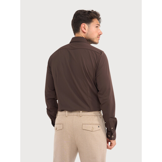 Blue Industry Oxford lounge jersey overhemd | 6200.62-BROWN large