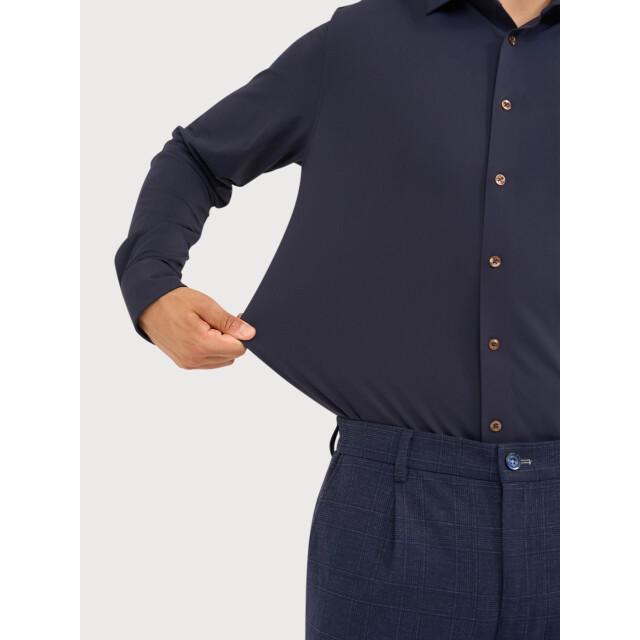 Blue Industry Oxford lounge jersey overhemd | 6200.62-NAVY large