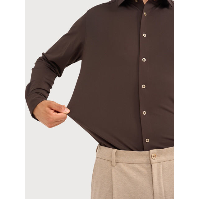 Blue Industry Oxford lounge jersey overhemd | 6200.62-BROWN large