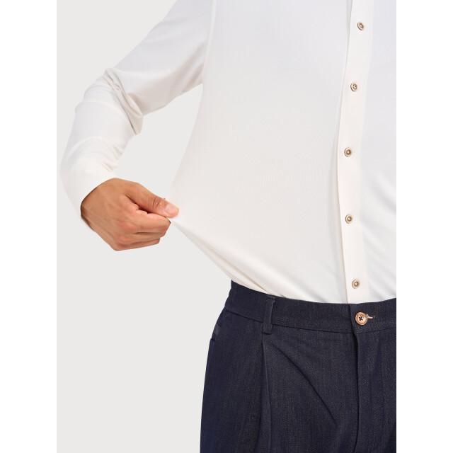 Blue Industry Oxford lounge jersey overhemd | 6200.62-OFF WHITE large