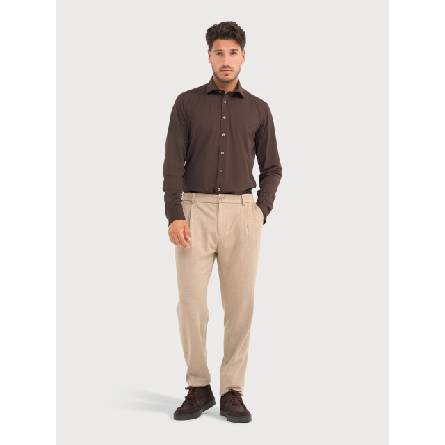 Blue Industry Oxford lounge jersey overhemd | 6200.62-BROWN large