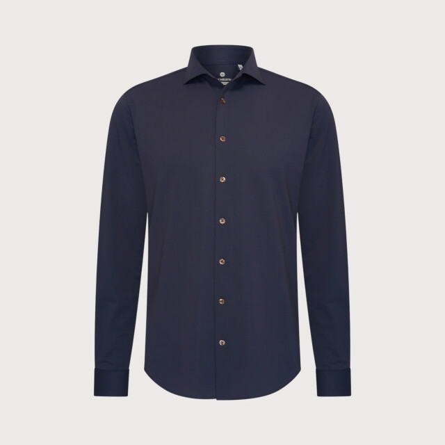 Blue Industry Oxford lounge jersey overhemd | 6200.62-NAVY large