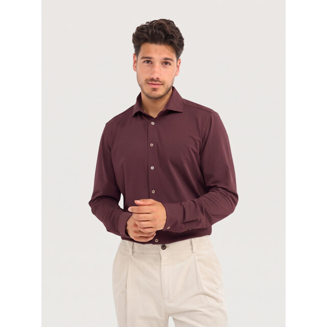 Blue Industry Oxford lounge jersey overhemd | 6200.62-WINE large
