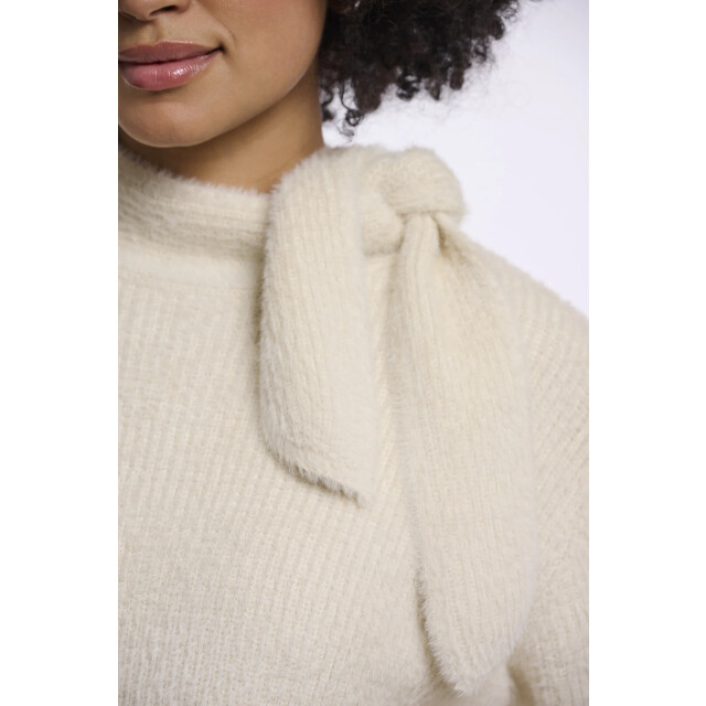 Rino & Pelle Griselda.5002612 rino en pelle pullover with bowtie neckline birch Griselda.5002612 Birch large