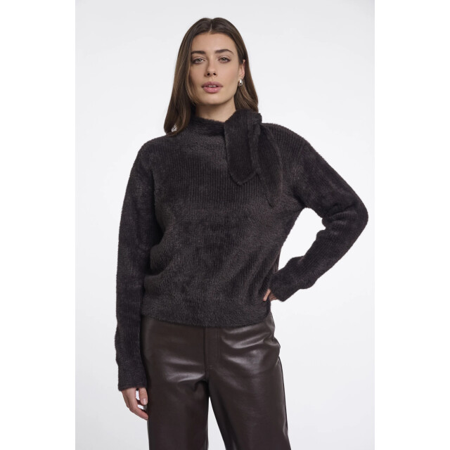 Rino & Pelle Griselda.5002612 rino en pelle pullover with bowtie neckline peated Griselda.5002612 Peated large