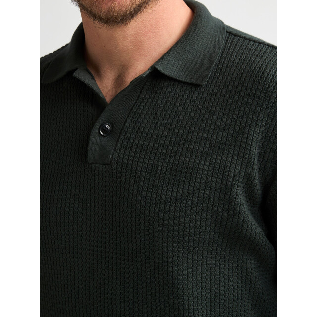 Petrol Industries Heren polo m-3060-kwc212 6184 deep green Petrol Polo M 3060 KWC212 6184DeepGreen large