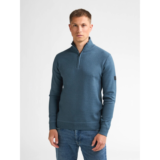 Petrol Industries Heren trui m-3060-kwc214 5202 storm blue Petrol Polo M 3060 KWC214 5202StormBlue large