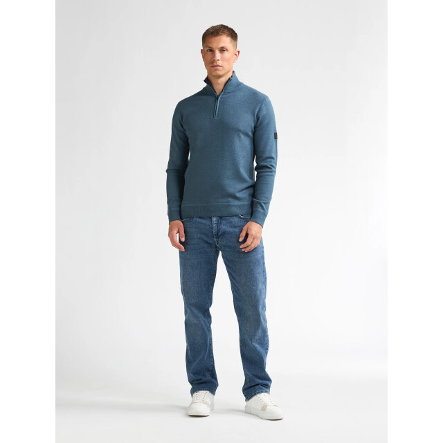 Petrol Industries Heren trui m-3060-kwc214 5202 storm blue Petrol Polo M 3060 KWC214 5202StormBlue large