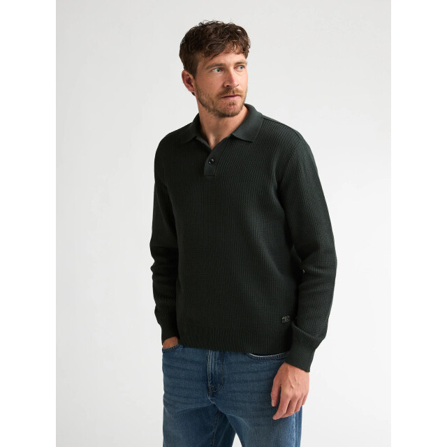 Petrol Industries Heren polo m-3060-kwc212 6184 deep green Petrol Polo M 3060 KWC212 6184DeepGreen large