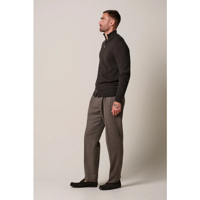 Profuomo Ppxj30013e cardigan full zip brown PPXJ30013E large
