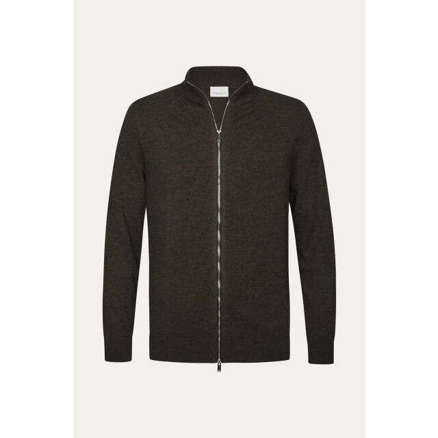 Profuomo Ppxj30013e cardigan full zip brown PPXJ30013E large