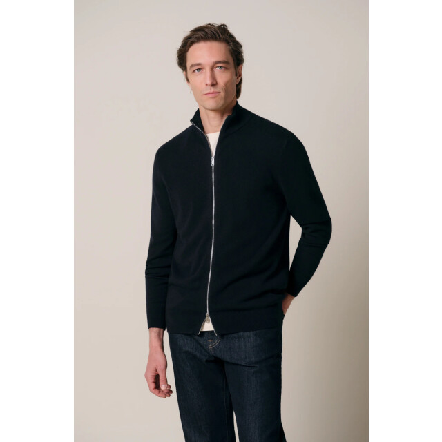 Profuomo Ppxj30013a cardigan full zip navy PPXJ30013A large
