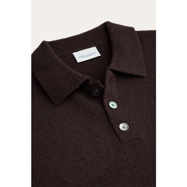 Profuomo Ppxj30041g polo long sleeve aubergine PPXJ30041G large