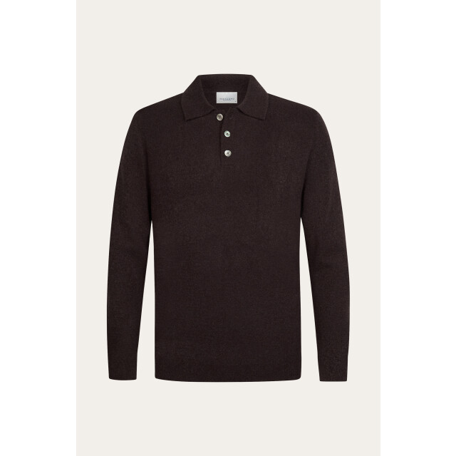 Profuomo Ppxj30041g polo long sleeve aubergine PPXJ30041G large