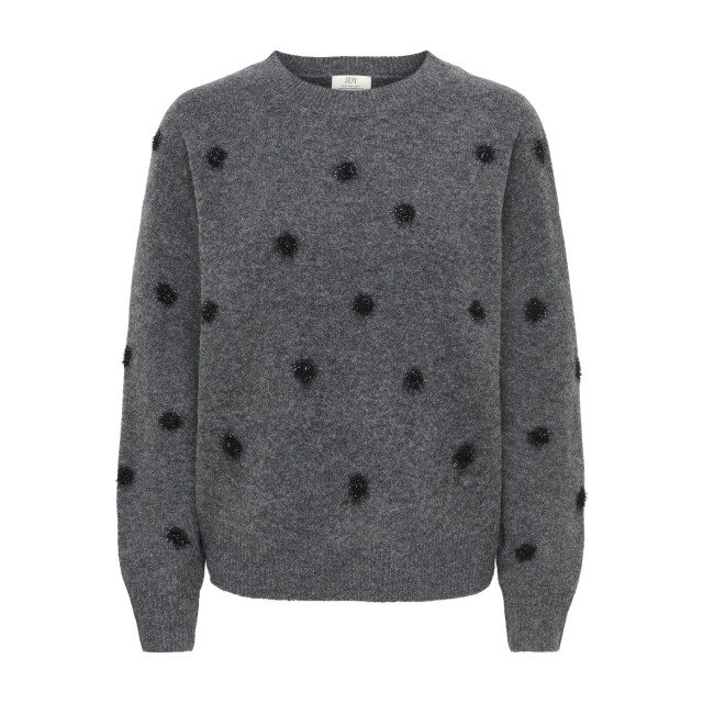 Jacqueline de Yong Jdy melea pompom pullover donker melange 15382894 large
