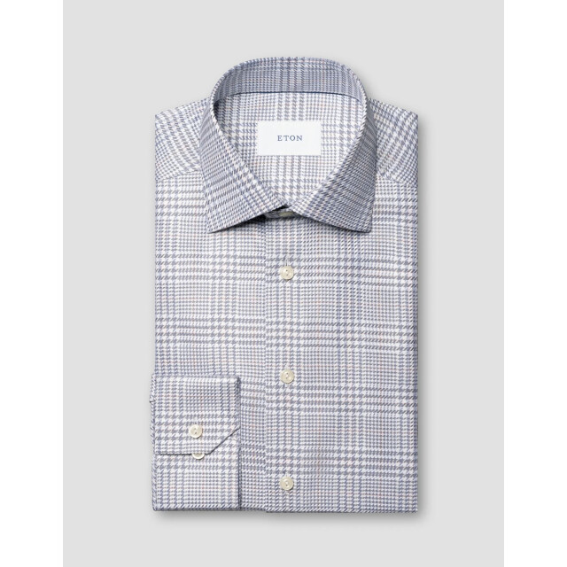Eton Bold check king twill shirt lange mouw overhemden 100015806 100015806 large