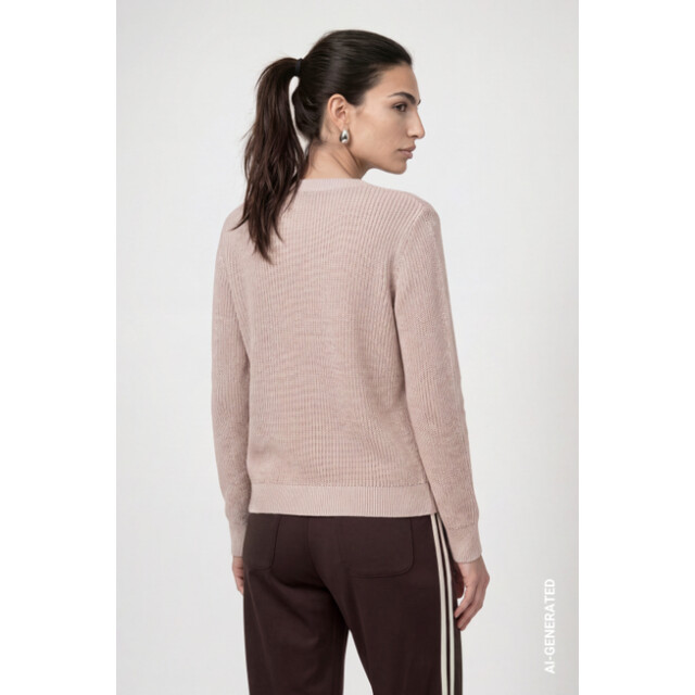 Monari  basic knitted jumper with lurex 810129 590 cappuccino 06712.882.0024 large