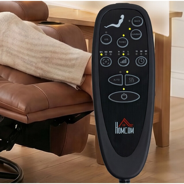 4goodz Massagestoel met warmtefunctie draaibare schommelstoel met voetensteun 3704110 large