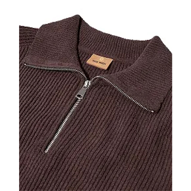 Mos Mosh 511620 285 mosmosh mmgporter soft quarter-zip knit black coffee 511620 285 large