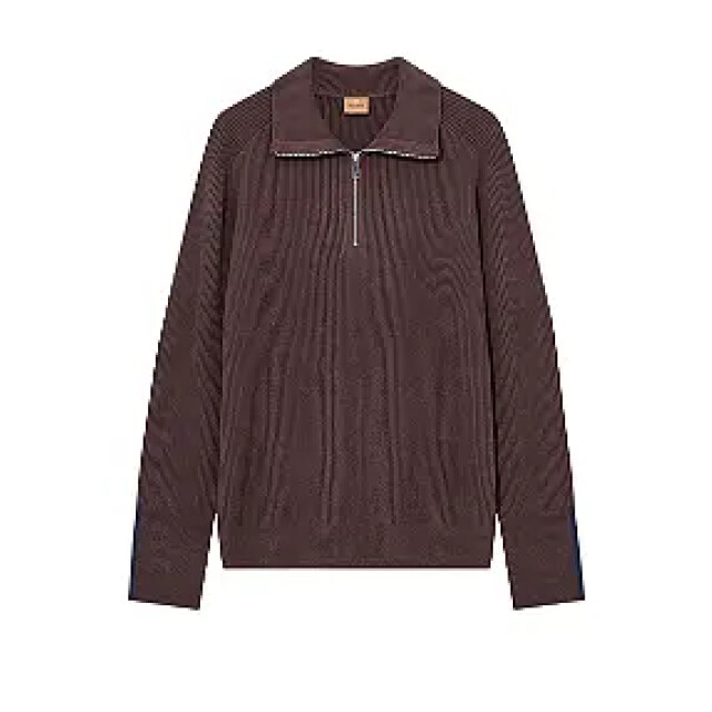 Mos Mosh 511620 285 mosmosh mmgporter soft quarter-zip knit black coffee 511620 285 large