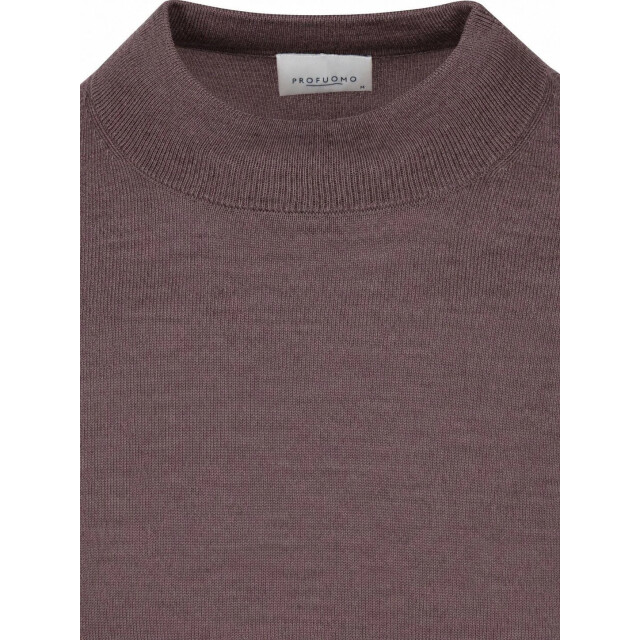 Profuomo Ppxj30028j merino mockneck aubergine PPXJ30028J large