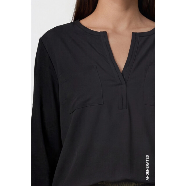 Monari  blouse with jewelry 810104 999 black 06615.990.0078 large