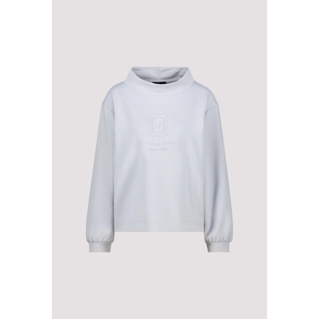 Monari  sweatshirt with emblem 809860 319 red dahlia 06721.640.0014 large