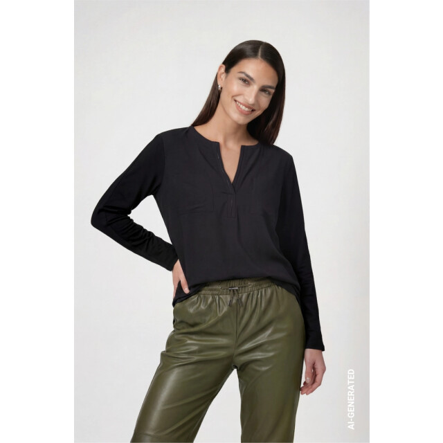 Monari  blouse with jewelry 810104 999 black 06615.990.0078 large