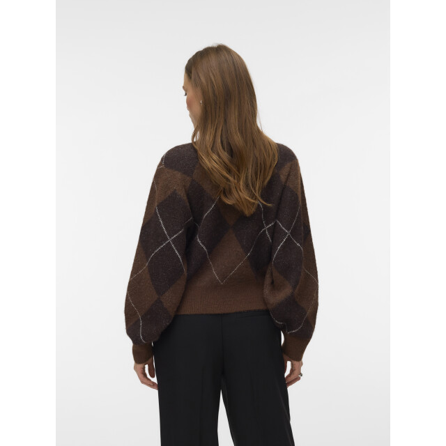 Vero Moda vmdarla ls rollneck pullover 10350491 cocoa brown 06711.840.0015 large
