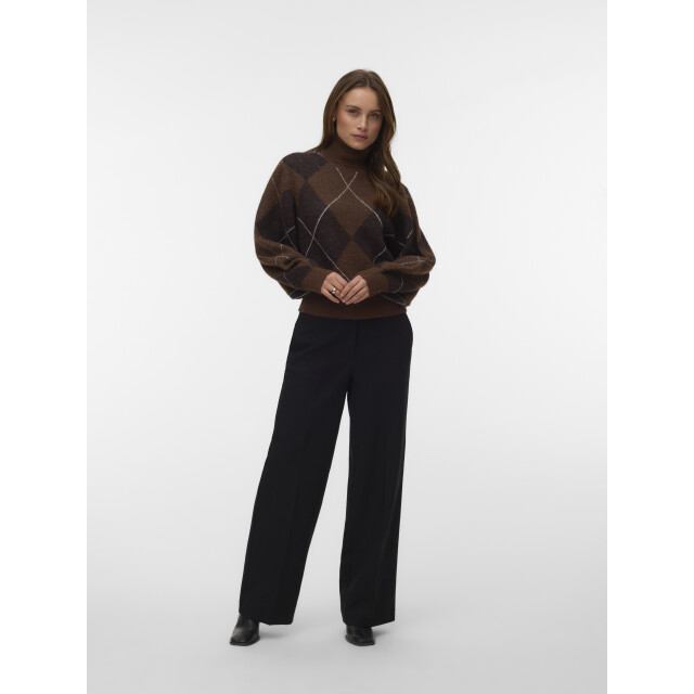 Vero Moda vmdarla ls rollneck pullover 10350491 cocoa brown 06711.840.0015 large