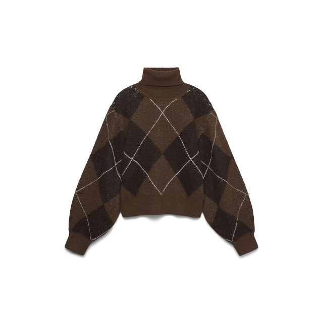 Vero Moda vmdarla ls rollneck pullover 10350491 cocoa brown 06711.840.0015 large