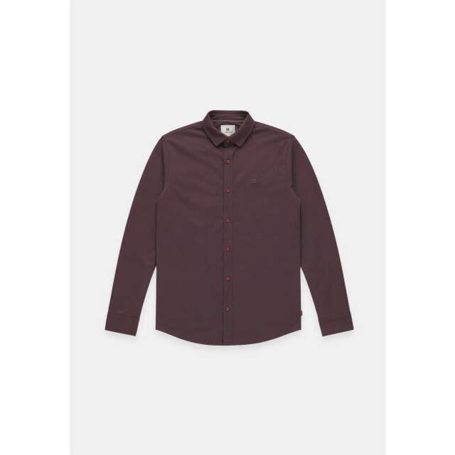 Gabbiano Heren overhemd tone-s 3367340 674 burnt bordeaux Gabbiano Overhemd ToneS 3367340 674BurntBordeaux large