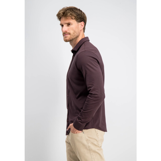 Gabbiano Heren overhemd tone-s 3367340 674 burnt bordeaux Gabbiano Overhemd ToneS 3367340 674BurntBordeaux large