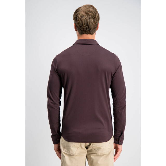 Gabbiano Heren overhemd tone-s 3367340 674 burnt bordeaux Gabbiano Overhemd ToneS 3367340 674BurntBordeaux large
