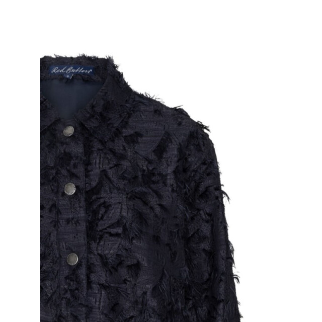 Red Button Rb bomber fringes navy RB Bomber fringes navy large