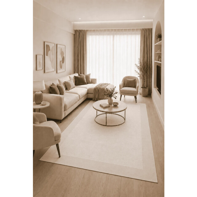 Muratap Jarden home uni vloerkleed beige 140x200 cm 3704527 large