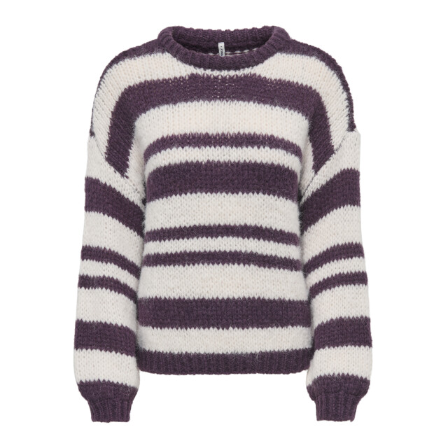 Only Onlnordic ls stripe o-neck knt 15379589 large
