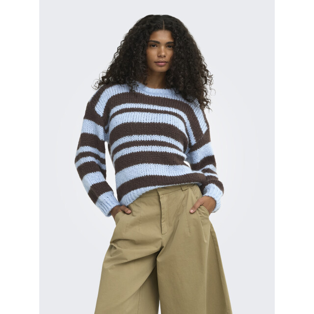 Only Onlnordic ls stripe o-neck knt 15379589 large