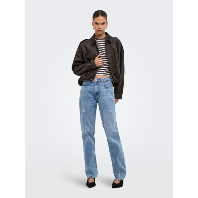 Only onlmoon-stina faux suede bomber pnt 15381024 chocolate torte 06111.880.0047 large