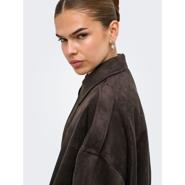 Only onlmoon-stina faux suede bomber pnt 15381024 chocolate torte 06111.880.0047 large