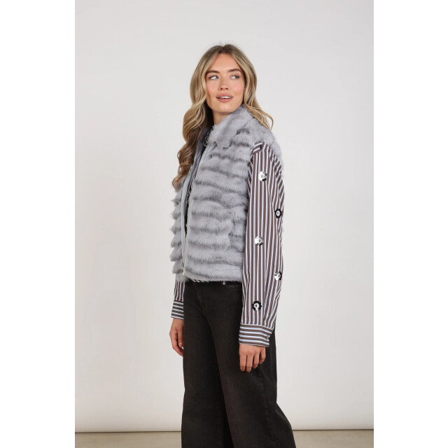 Nukus Nkf08035 46 harriet gilet zipper sky NKF08035 46 large