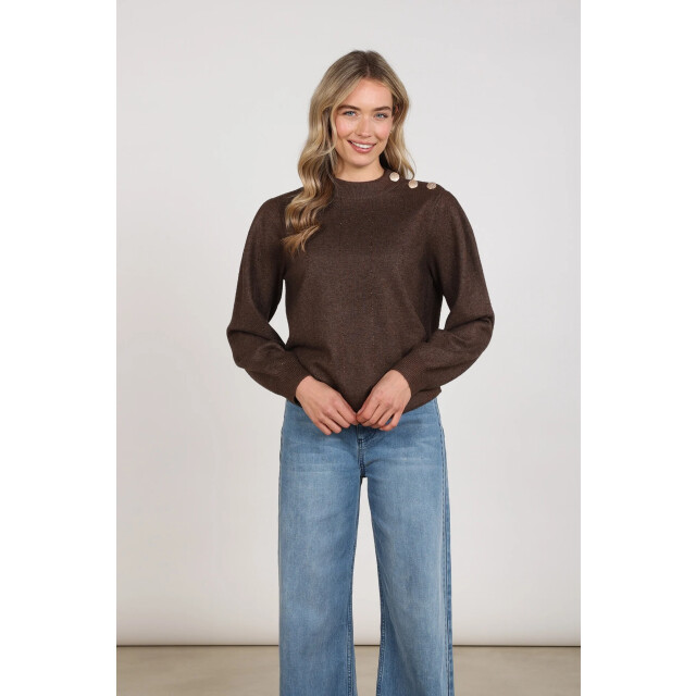 Nukus Nkf03085 334 molly pullover strass chocolate NKF03085 334 large