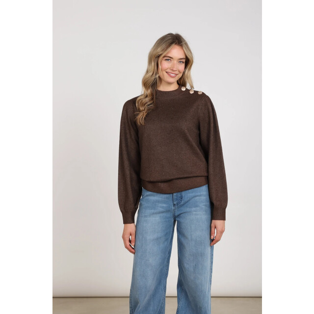 Nukus Nkf03085 334 molly pullover strass chocolate NKF03085 334 large