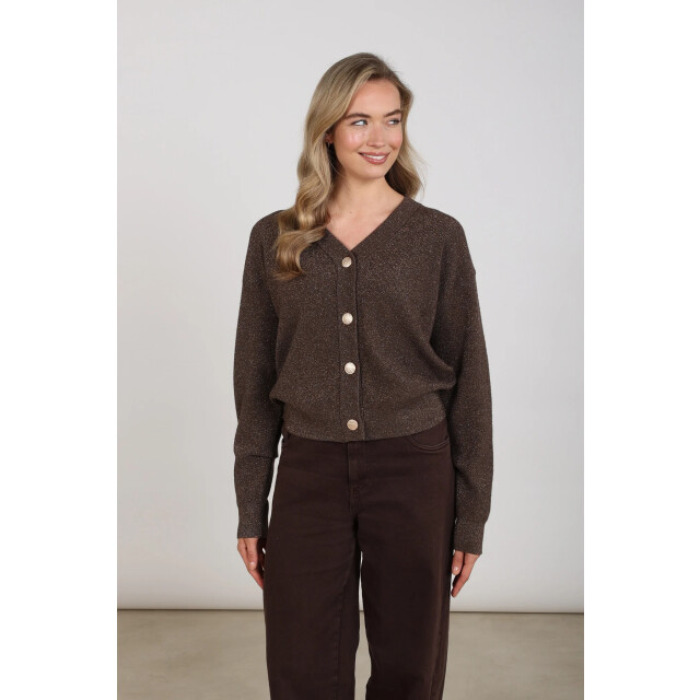 Nukus Nkf05039 334 willa cardigan chocolate NKF05039 334 large