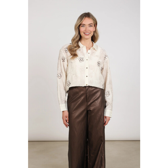Nukus Nkf02152 17 aaliya blouse embroidery off white NKF02152 17 large
