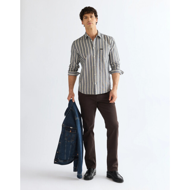 Wrangler Greensboro heren regular straight-fit jeans chocolate torte WRANGLER 112386855 Greensboro ChocolateTorte large