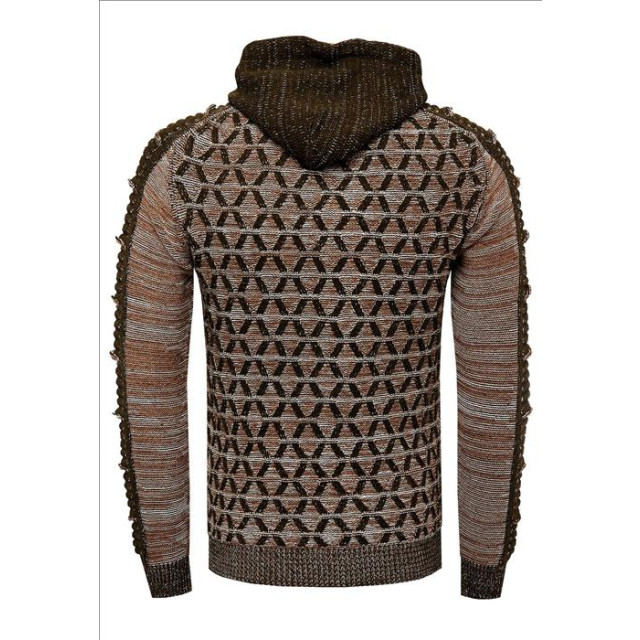 Rusty Neal heren trui camel hoodie 13362 9512-R-13362 large